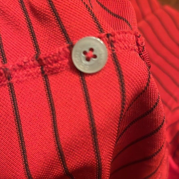 US open oakmont adidas red black stripe polo iditarod systems size XL - Picture 10 of 10